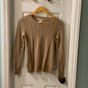 Banana republic Metallic gold sweater